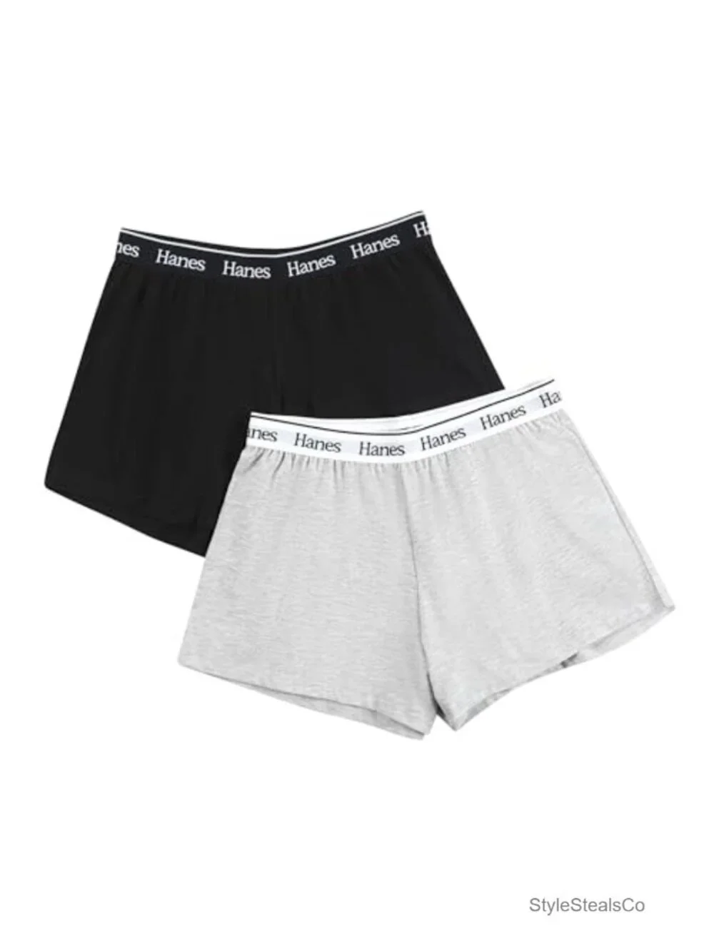 2-Pack Pajama Shorts for Women, Soft Cotton-Blend Sleep Shorts